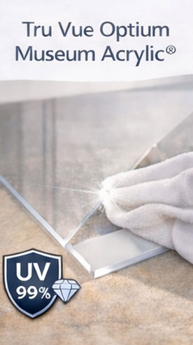 Acryl-Glas Premium, kratzfest, entspiegelt mit 99 % UV-Schutz